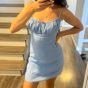 Aritzia baby blue summer dress